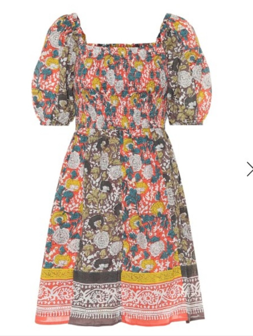 Velvet by Graham & Spencer Taria Floral Cotton Multicolor Mini Dress